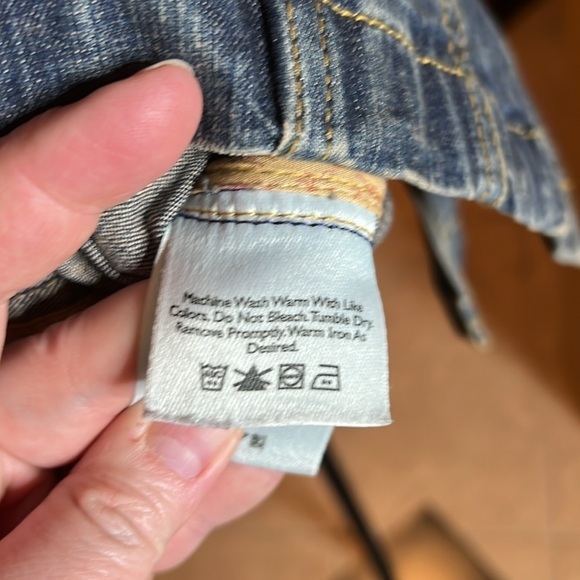 Eddie Bauer Stretch Denim Button Down Jacket Size Medium - Picture 8 of 9